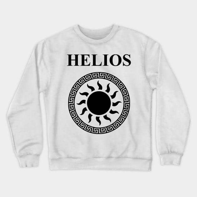 Helios Ancient Greek God of the Sun Symbol Crewneck Sweatshirt by AgemaApparel